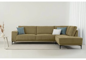 Divano angolare verde (con penisola a destra) Copenhagen – Scandic