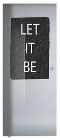 Anta per porta scorrevole Let It Be in vetro nero L 88 x H 215 cm sp.8 mm sinistra