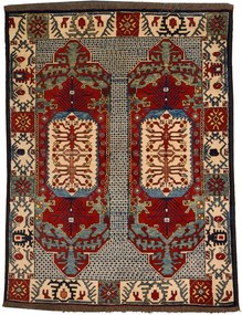 Afghan Tappeto 180x130 Rosso (Afghanistan) Annodato A Mano