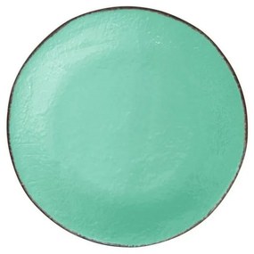 Vassoio Tondo in Ceramica cm 31 - Colore Verde Acqua Tiffany - Preta