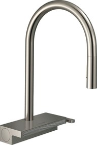 Miscelatore monocomando Cucina 170 con Doccetta Estraibile 3jet e getto laminare in Acciaio Inox Hansgrohe Aquno Select M81