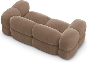 Divano marrone con rivestimento in velluto 210 cm Loretto – Cosmopolitan Design