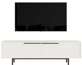 Mobile TV Con Piedini In Ferro 2 Ante Frontali 160x36x45 Ocean Bianco