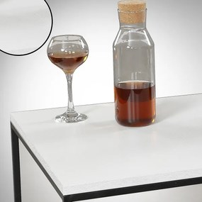 Tavolino ROYAL 43x75 cm nero/bianco