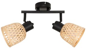 Atmosphera - Faretto LIO 2xE14/25W/230V bambù