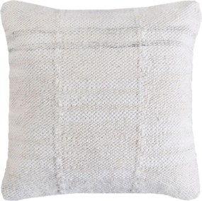 MIRANDA - cuscino in lana avorio con decoro 45 x 45