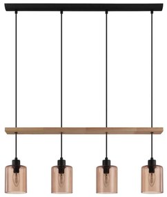 Eglo 43368 - Lampadario a sospensione con filo COOLMONT 4xE14/40W/230V