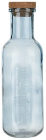 Bottiglia acqua azzurra 1 L tappo sughero Aqualuxe