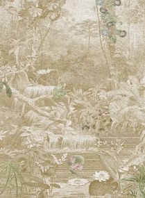 Jannelli & Volpi Carta da parati panoramica Coari - Sepia Panel 1