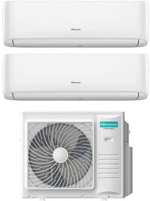 Condizionatore Dual Split Hisense Hi-Comfort 18+18 con 5AMW105U4RQC R-32 Wi-Fi Integrato