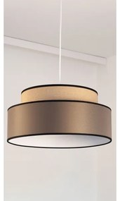 Lampadario a sospensione con filo GRACE 1xE27/60W/230V diametro 40 cm beige/marrone