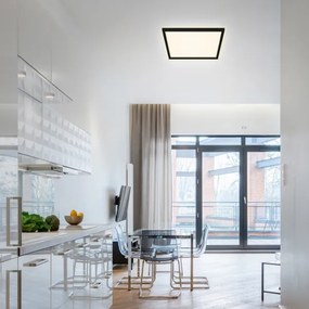 Briloner 7364-015 - Plafoniera LED CADRE LED/22W/230V 42,2x42,2 cm nera