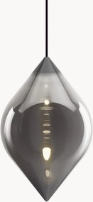 Lampada a sospensione in vetro soffiato con luce regolabile Flare