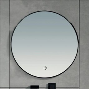Brilagi-LED Specchio da bagno VERESE LED/19W/230V 60 cm nero IP44 CRI 90 dimmerabile + CCT