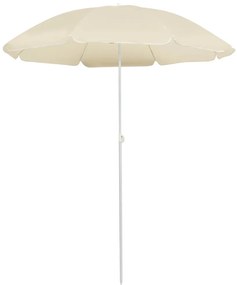 Ombrellone Da Esterni Con Palo İn Acciaio 180 Cm Sabbia /