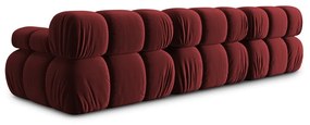Divano in velluto rosso 282 cm Bellis - Micadoni Home
