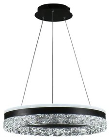 Lampadario a sospensione con filo LED dimmerabile LED/80W/230V 3000-6500K nero + telecomando