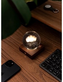 Decorazione luminosa marrone scuro con ricarica USB Amber – Gingko