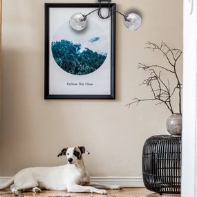 Lampadario a plafone LATIL 2xE27/60W/230V