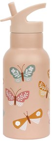 A Little Lovely Company - borraccia in acciaio inox, 350 ml - farfalle