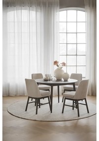 Tavolo da pranzo rotondo pieghevole in rovere marrone scuro ø 120 cm Tyler - Rowico