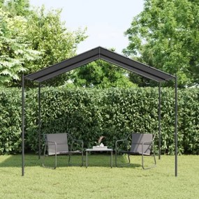 Tenda a Baldacchino Antracite 3x3 m in Acciaio e Tessuto