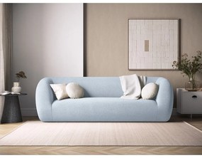 Divano in tessuto bouclé azzurro 230 cm Essen - Cosmopolitan Design