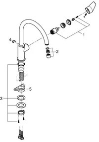 GROHE 31233001 - Miscelatore per lavello START, cromo lucido