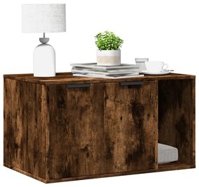 Recinto Lettiera Gatti Rovere Fumo 80x50x45 Cm İn Truciolato /