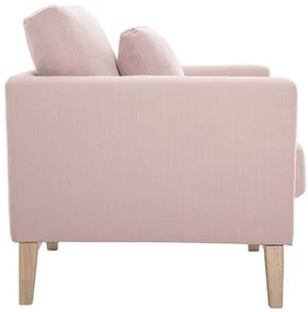 Poltrona scandinava sfoderabile tessuto rosa OSLO