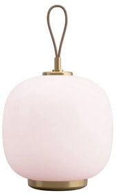 Louis Poulsen - VL45 Radiohus Portable Lampada da Tavolo Brass/Glossy Pale Rose Louis Poulsen