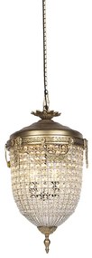 Lampadario Art Déco cristallo 40 cm oro - Cesar