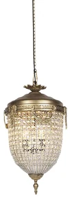 Lampadario Art Déco cristallo 40 cm oro - Cesar