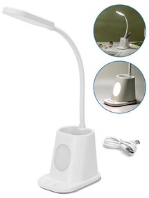 Aigostar - LED Lampada da tavolo ricaricabile dimmerabile LED/2,8W/5V 1800mAh 3000/5000K bianco