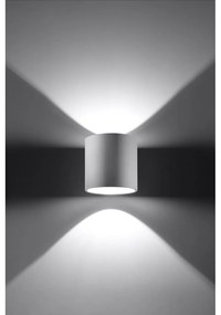 Lampada da parete bianca ø 10 cm Roda – Sollux