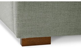 Letto matrimoniale grigio imbottito con rete inclusa 180x200 cm Dreamer – Scandic