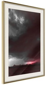 Poster  Dark Sky  Cornice Quadri Cornice d'oro con passe-partout, Larghezza x Altezza Home decor 20x30