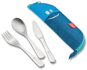 Posate in acciaio inossidabile Maped Picnik Concept Kids 3 pezzi, blu