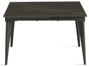 Tavolo allungabile 200 cm ULISSE con top grčs porcellanato effetto Marmo Nero