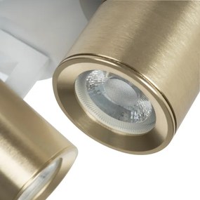 Kanlux 38965 - Faretto LAURIN 2xGU10/10W/230V ottone/bianco