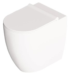 Wc a Terra Senza Brida Traslato Alice Ceramica "Form" Bianco Lucido
