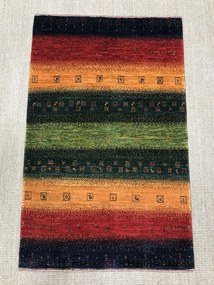 Loribaft Tappeto 80 x 130 Verde (Iran) Annodato A Mano