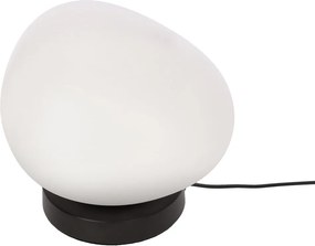 Lampada da tavolo bianca e nera (altezza totale 19 cm) Stones – Candellux Lighting