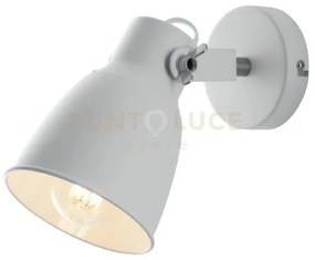 Applique a parete legend bianca e nickel 1 luce attacco e27 12,3x22...