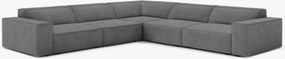 Divano angolare modulare simmetrico Jodie in tessuto Liberty – L283 cm