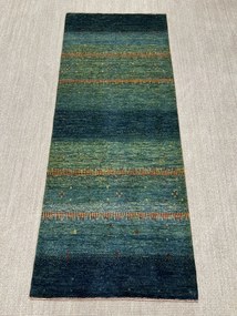 Loribaft Tappeto persiano 200 x 80 Verde (Iran) Annodato A Mano