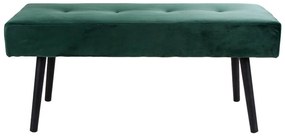 Panchina in velluto verde scuro Skiby - Bonami Essentials