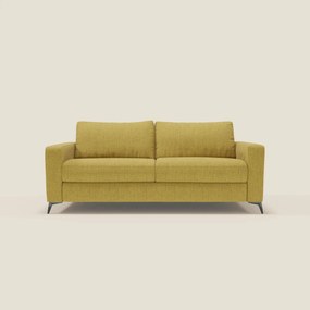 Alaya Divano letto matrimoniale dai morbidi cuscini in tessuto impermeabile T03 giallo