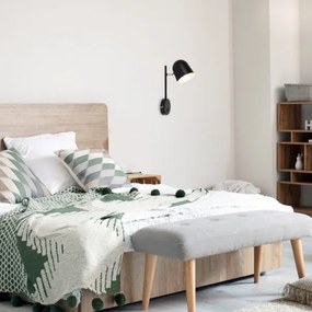 Rabalux 5242 - Lampada da muro EGON 1xE14/40W/230V nera