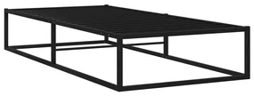 Giroletto nero in metallo 90x200 cm